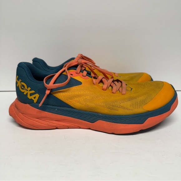 Hoka OneOne Zinal Running Shoes Orange Blue Pink Women’s 8.5 - Picture 4 of 9